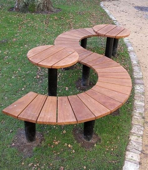 Pin by Nadezhda Smolina on Дача | Park bench design, Outdoor patio table, Garden design