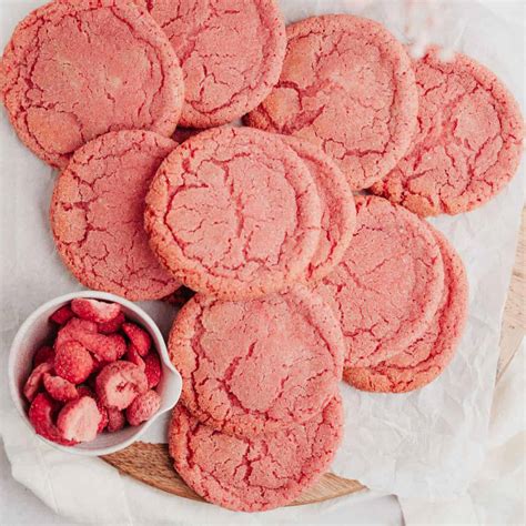 Soft and Chewy Pink Sugar Cookies - Alpine Ella