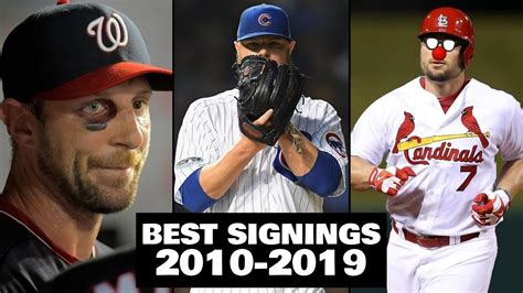 10 BEST MLB Free Agent Signings Of The Decade.. (2010-2019) - YouTube