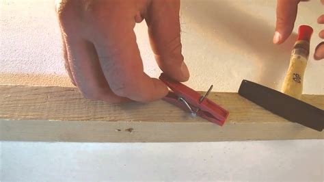 How to protect your fingers when hammering nails - YouTube