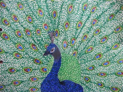 Pointillism Peacock by LaurenArt14 | Noktacılık, Sanat dersleri, Görsel ...