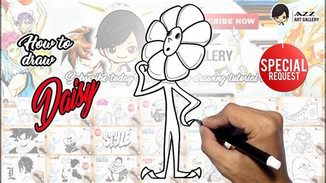 How to draw Daisy from Oswald - YouTube