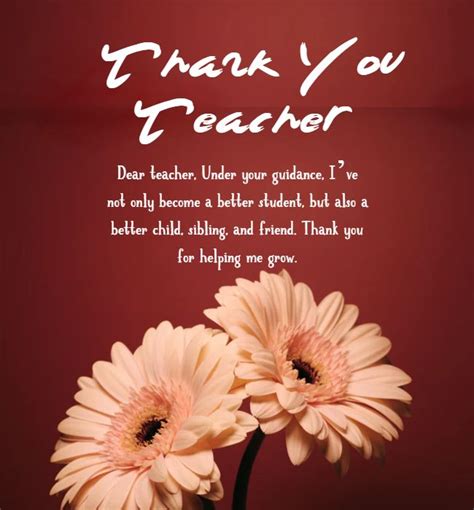 50 Best Thank You Teacher Messages Wishes Quotes On T - vrogue.co