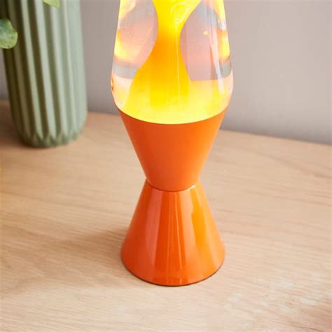 Orange Lava Lamp | Dunelm