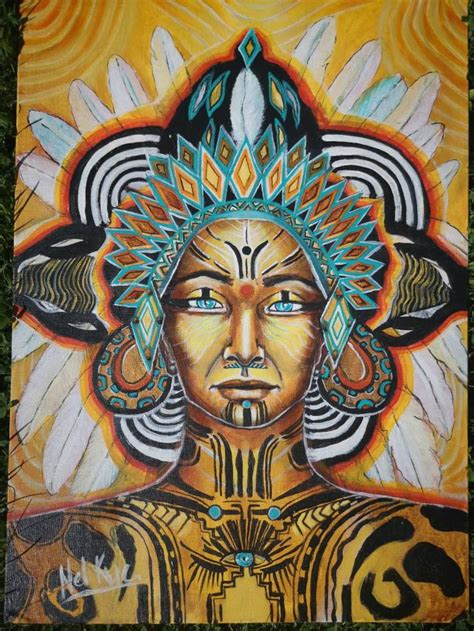 The Mayan Sun God, Wall-hanging, Limited Edition Print on Canvas ...