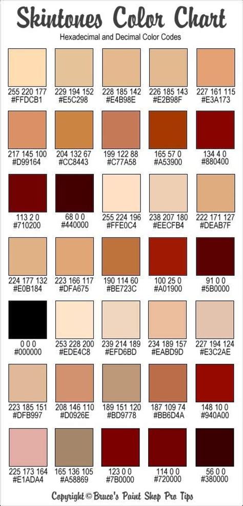 Skin Tone Chart: Find Your Perfect Shade