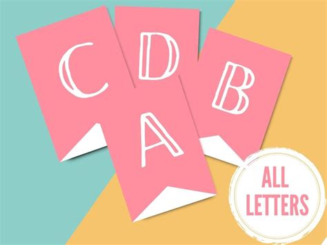 free printable pink glitter letters to download make breaks - blue pink floral banner letters ...