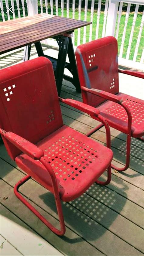 Pin by Don Storer on Logan Vintage Metal Lawn Chair | Metal outdoor chairs, Metal lawn chairs ...