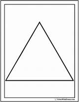 Triangle Coloring Pages For Preschoolers sketch template