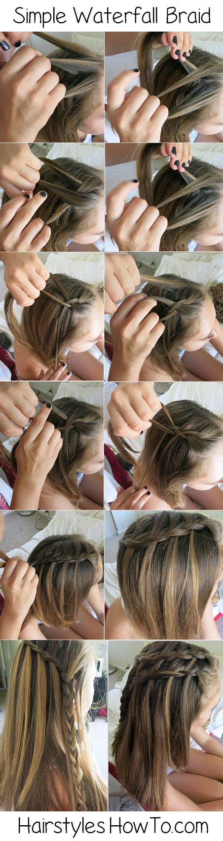 Waterfall Braid How To | Hairstyles How To