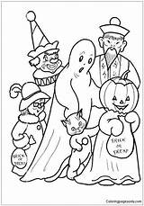 Costume Fun Halloween Coloring Page  Free Printable Pages sketch template