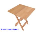 3D Wooden folding table