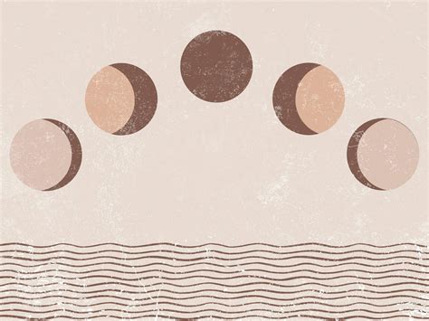 Download Moon Phases In Neutral Background Wallpaper | Wallpapers.com