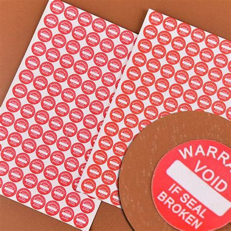 Warranty Sticker Label Printing