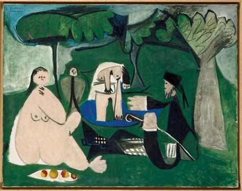 Pablo Picasso Le Dejeuner sur l'herbe 27 February 1960 | Picasso art, Pablo picasso, Manet