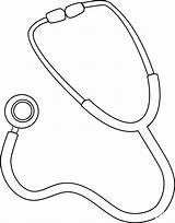 Stethoscope coloring Page  ColouringPages sketch template