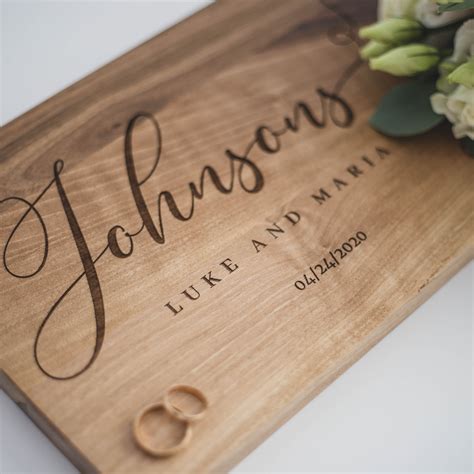 Unique Wedding Gift Personalized Cutting Board Wood - Etsy UK