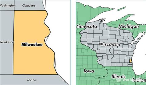 Milwaukee County, Wisconsin / Map of Milwaukee County, WI / Where is Milwaukee County?