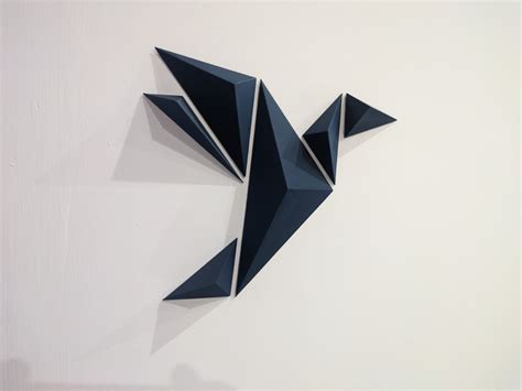 Origami Crane Geometric Wall Art por Sitsero | Descargar modelo STL ...