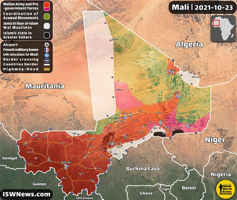 Mali War, Friends And Foes + Map - Islamic World News