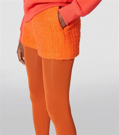 Valentino orange Tweed Shorts | Harrods UK