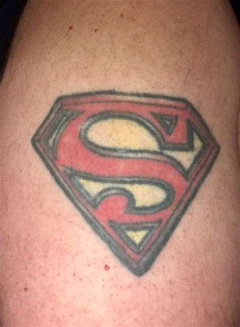 My first tattoo, Superman symbol. | Tattoos, First tattoo, Superman symbol