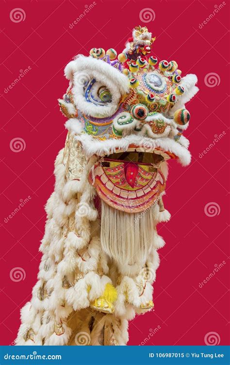 Chinese Lion Dance Costume stock image. Image of china - 106987015