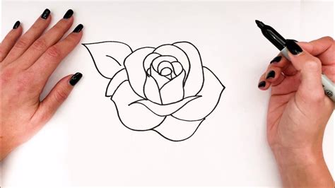 How To Draw A Rose Step By Step 🌹 | Rose Drawing EASY | Super Easy Drawings - YouTube