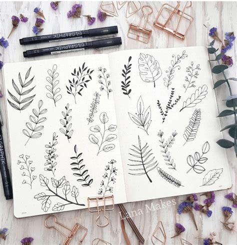 45 Super Cool Doodle Ideas You Can Really Sketch Anywhere! | Leaves ...