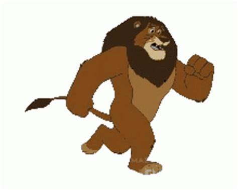 Lion Running Lion Running Cartoon Sticker - Lion Running Lion Running Cartoon Lion Running ...