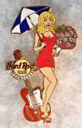HARD ROCK CAFE FOXWOODS SEXY BLONDE GIRL RED DRESS HOLDING UMBRELLA PIN # 27312 | eBay