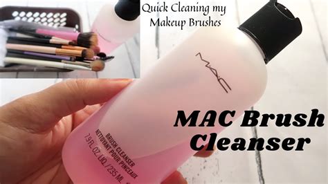 MAC Brush Cleanser | How I Clean my Makeup Brushes ? - YouTube