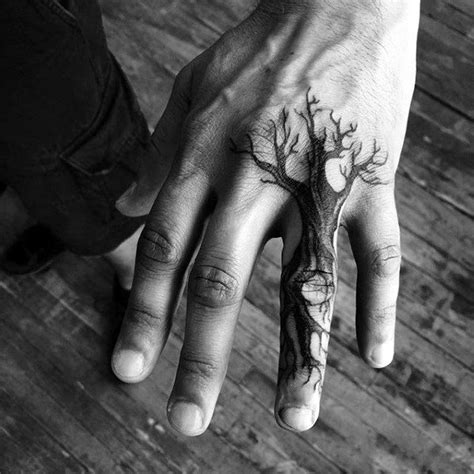 60 Tree Roots Tattoo Designs For Men - Manly Ink Ideas | Hand tattoos for guys, Small hand ...