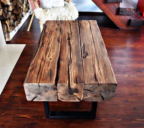 Handmade Reclaimed Wood & Steel Coffee Table Vintage Rustic | Etsy