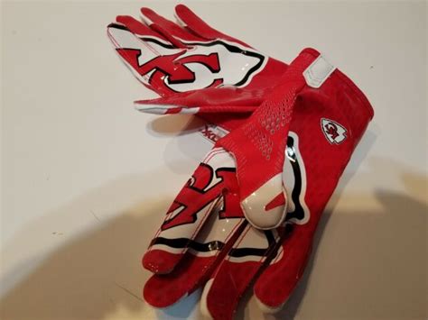 NEW Nike Vapor Knit Kansas City Chiefs NFL Football Gloves Men's sz XXL ...