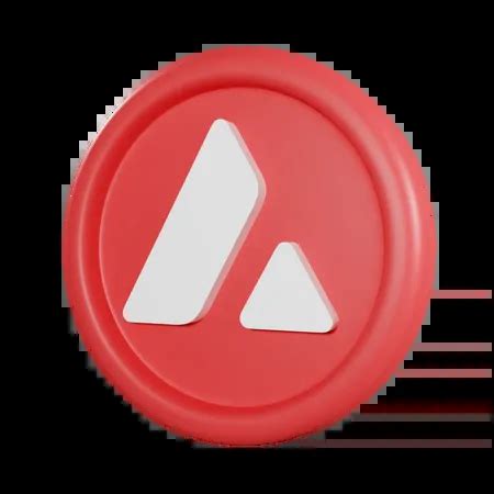 Avalanche Coin 3D Icon download in PNG, OBJ or Blend format