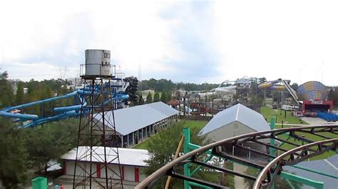 Gilbeau's Galaxi Front Seat on-ride HD POV Dixie Landin' Family Theme Park - YouTube