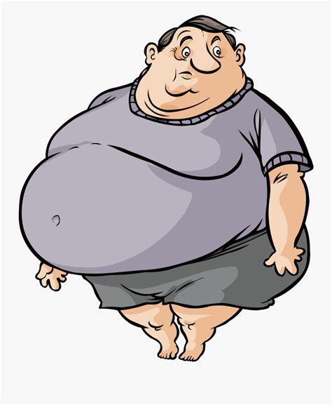 Cute Cartoon Fat Man Free Transparent Image Hq Clipart - Fat Cartoon Guy Png , Free Transparent ...