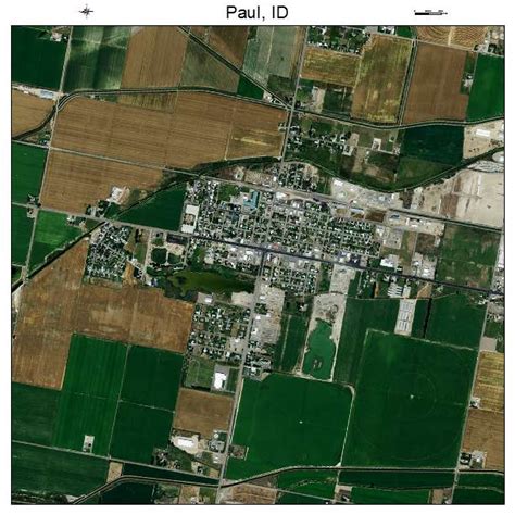 Aerial Photography Map of Paul, ID Idaho