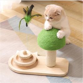 Cat Tree Scratching Post with Toy