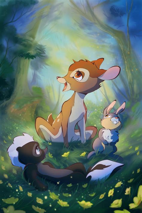 Bambi and friends by 8-bitpunch on DeviantArt