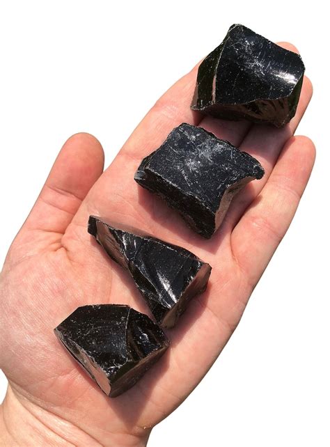 Black Obsidian Stone Raw Black Obsidian Crystal Healing - Etsy