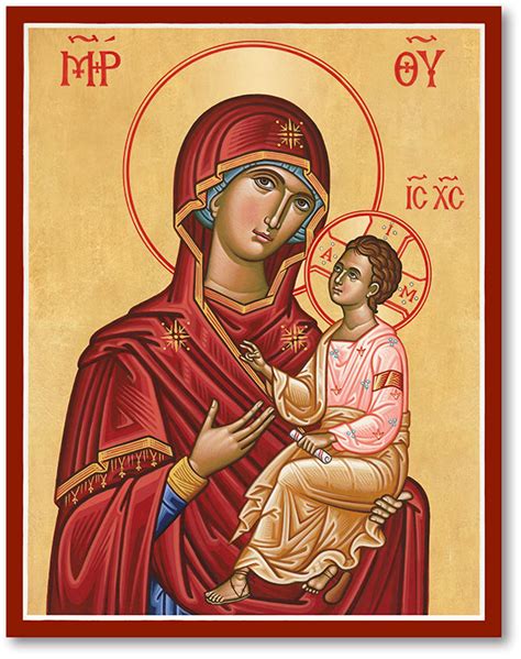 Blessed Virgin Mary Icons: Virgin and Child Icon | Monastery Icons