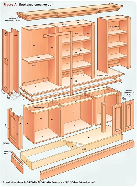 Grand Bookcase Plans • WoodArchivist