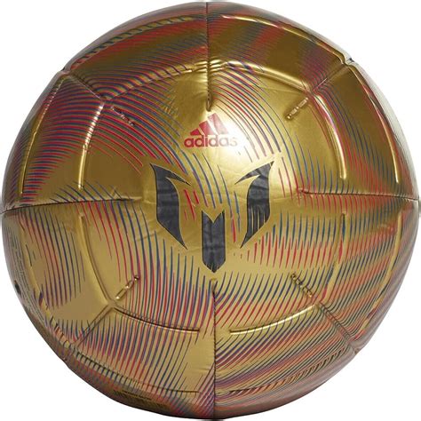 Amazon.com : adidas Messi Club Soccer Ball (Gold Metallic/Scarlet/Royal Blue/Black, Size 5 ...