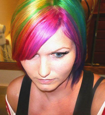rainbow color hair | Splat Hair Color | We Heart It | Splat hair color, Splat hair dye, Bold ...
