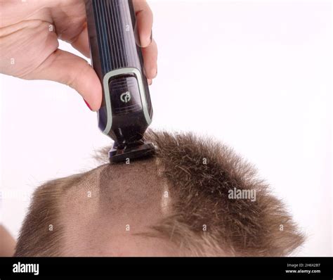 shaving head with electric razor, trimmer Stock Photo - Alamy