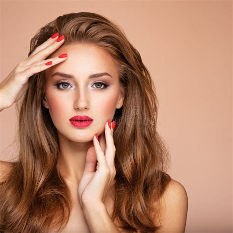 Model with fashion makeup. stock photo. Image of portrait - 203030090