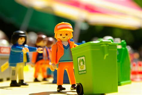 Free Images : play, color, yellow, toy, miniature, playmobil, lego, garbage collector 3872x2592 ...