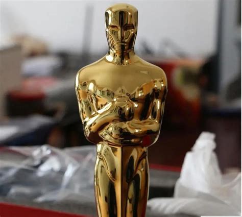 Bronze Oscar Trophy Statue Award Gold plated 1:1 Oscars Statuette 100% Prototype Replica Gift ...